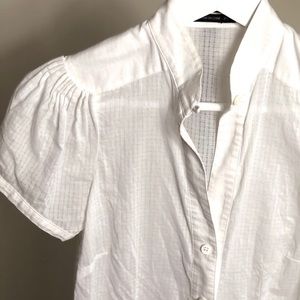 Club Monaco cotton puff sleeve shirt